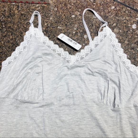 🆕🌹La Vie en Rose Stretch Nightie with Lace Trim | Large - Picture 1 of 7